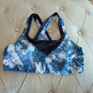 Lululemon Blue Tie-Dye Sports Bra